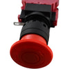 NEW Idec HW1B-V4F02-R 22mm Red Mushroom Emergency Stop Push Button Switch 2NC