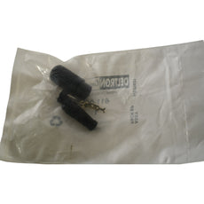 NEW Deltron 611-0400 4 Pin Male DIN Connector Plug Black Audio Instrumentation