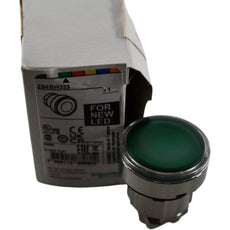 NEW Schneider Electric ZB4BW333 22mm Green Illuminated Pushbutton Head