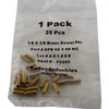 Pack of 25 NEW Radax Brass Dowel Pins 1/8 x 3/8 Inch Precision Ground DPB02x06MC