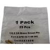 Pack of 25 NEW Radax Brass Dowel Pins 1/8 x 3/8 Inch Precision Ground DPB02x06MC
