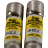 NEW Lot 2 Bussmann LP-CC-2 Low-Peak Time Delay Class CC Fuse 2A 600V