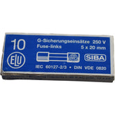 NEW Pack of 10 SIBA 528186/1 Fuse 1.6A 250V Ceramic Fast-Acting 5x20mm