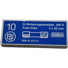 NEW Pack of 10 SIBA 528983/1 Fuse 6.3A 250V Ceramic Time-Delay 5x20mm
