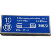 NEW SIBA 529143/1 8A 250V F Ceramic Fuse 5x20mm Qty 10