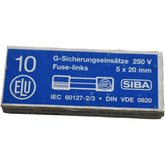 NEW SIBA 530187/1 3.15A 500V F 6.3x32mm Ceramic Fuse Qty 10 Pack