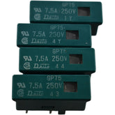 Lot of 4 NEW Daito GP75 7.5A 250V AC/DC Alarm Fuse Plug-In Type