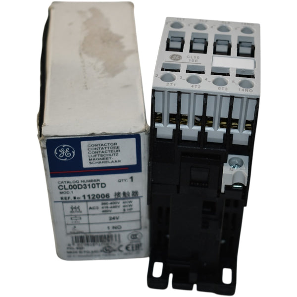 NEW GE CL00D310TD Contactor 3 Pole 9A 24VDC Coil 1NO Auxiliary – VB ...