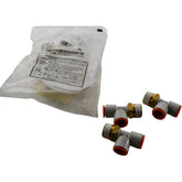 Lot of 3 NEW SMC KQ2Y13-37AS Male Run Tee Pneumatic Fitting 1/2in NPT 1/2in Tube