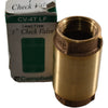 NEW Campbell CV-4T-LF Red Brass Spring Check Valve 1 inch FNPT Lead Free 200 PSI