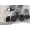 NEW Accurate Products 2089W-007Z Rubber Button Bumper Black 1/4in Diameter PK10