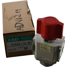 NEW CKD V3000-10-W Shutoff Exhaust Safety Valve 3/8 Inch NPT Air Source