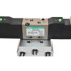 NEW CKD 4KA130-L 5-Port Solenoid Valve Single Acting w/ Base