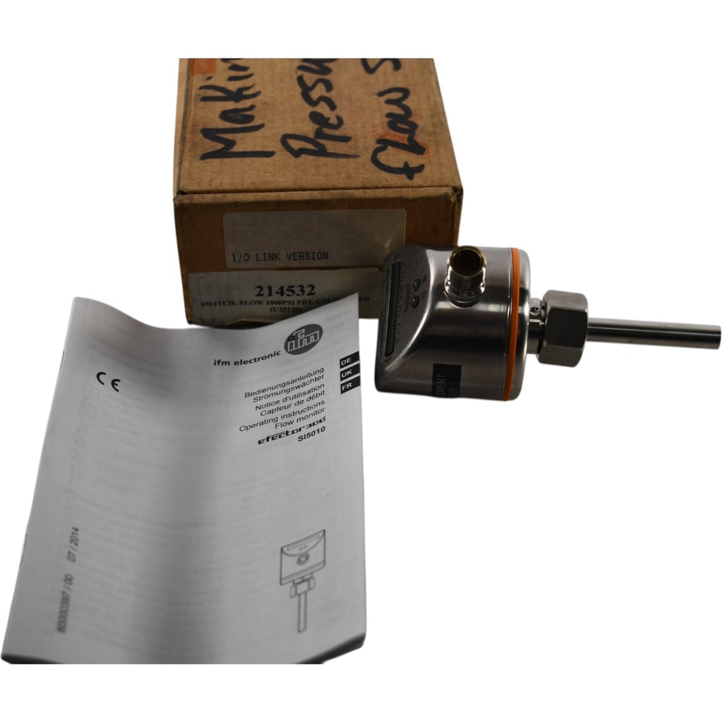 Flow Effector NEW IFM Effector SI5010 Flow Monitor Sensor 300bar 18-36VDC M18x1.5 PN ...