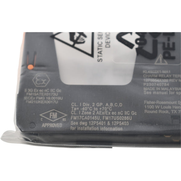NEW Emerson KL4502X1-MA1 DeltaV CHARM Relay Output Terminal Block 12P5 ...