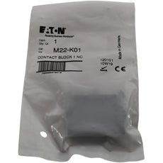 NEW Eaton M22-K01 1NC Auxiliary Contact Block Screw Terminal 6A