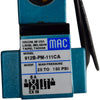 NEW MAC 912B-PM-111CA Solenoid Valve 110V 120V 1/4'' NPT 150PSI Pneumatic