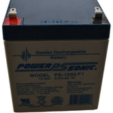 NEW Power Sonic PS-1250 F1 12V 5Ah Sealed Lead Acid SLA UPS Battery Alarm