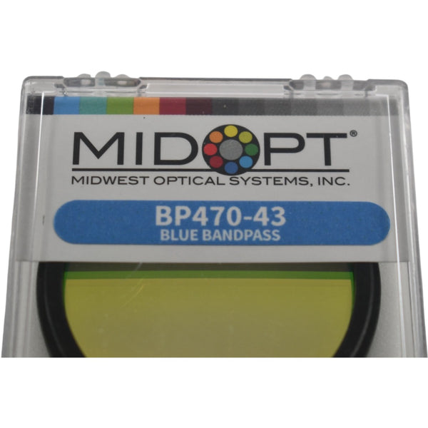 NEW MidOpt BP470-43 Bandpass Filter 470nm 43mm Diameter M43x0.75 Optic ...