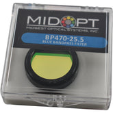 NEW MidOpt BP470-25.5 Bandpass Filter 470nm 25.5mm Diameter M25.5x0.5 Industrial