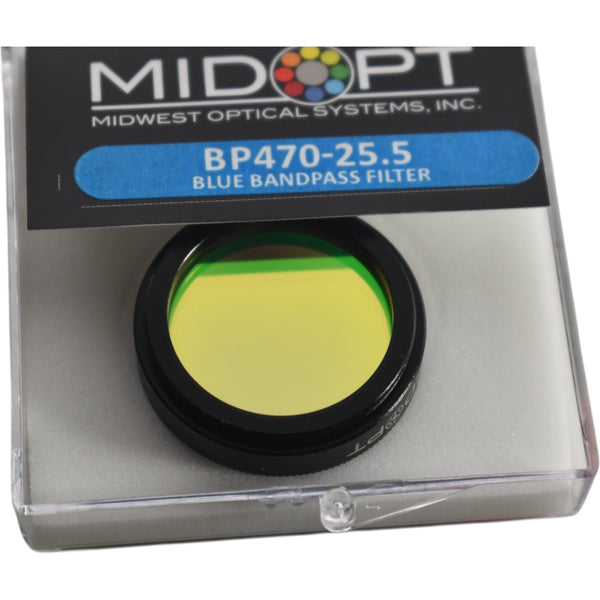 NEW MidOpt BP470-25.5 Bandpass Filter 470nm 25.5mm Diameter M25.5x0.5 ...