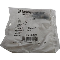 NEW Lumberg RKMCK4 M12 Female Receptacle Panel Mount Connector 4 Pin IP67