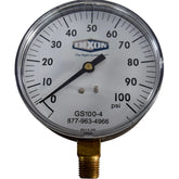 NEW Dixon GS100-4 Standard Dry Gauge 0-100 PSI 3-1/2'' Face 1/4'' NPT LM