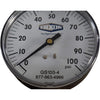 NEW Dixon GS100-4 Standard Dry Gauge 0-100 PSI 3-1/2'' Face 1/4'' NPT LM