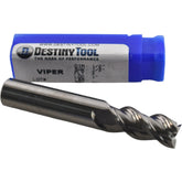NEW Destiny Tool V33216 Viper Solid Carbide End Mill 1/2'' 3 Flute SQ