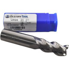 NEW Destiny Tool V34826 Viper 3/4 Solid Carbide End Mill 3 Flute 1-5/8 LOC 4 OAL