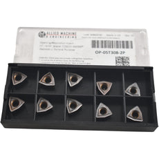 Pack of 10 NEW Allied Machine OP-05T308-2P Indexable Drill Insert WCMX05 AM300