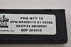 Pack of 7 NEW Horizon HTN WF052115 01 323AL Carbide Grooving Inserts