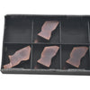 Pack of 5 NEW Horizon HTN WF020911 01 323 Carbide Grooving Inserts