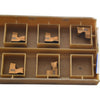 Pack of 7 NEW Iscar TNF 6M-IQ IC808 Carbide Face Grooving Inserts