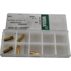 Pack of 5 NEW Widia 506101 M40 Carbide Insert Ranger Face Groove 1/8