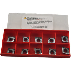 Pack of 10 NEW Vargus CCGT3251AF V12K Carbide Inserts 1.0mm Radius Aluminum