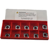 Pack of 10 NEW Vargus CCGT3251AF V12K Carbide Inserts 1.0mm Radius Aluminum