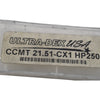 Pack of 2 NEW Ultra-Dex CCMT 21.51CX1 HP250 Carbide Inserts 0.4mm Radius