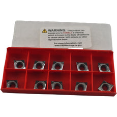 Pack of 10 NEW Vargus CCGT32505AF V12K Carbide Inserts 0.2mm Radius Aluminum