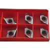 Pack of 7 NEW Vargus DCGT32.50.5-AF V12K Carbide Inserts Aluminum