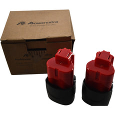 NEW Powerextra 2 Pack M12 Cordless Tool Battery 12V 3Ah Extended Capacity Lithium
