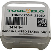 NEW Tool-Flo TBNR-1750-P ZS26D Carbide Milling Insert 1750 2414194 0.312'' Thick