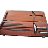 Brown & Sharpe 0-9 Depth Micrometer Set Depth Gage 6 Rods & Case