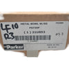 NEW Parker PS735P Metal Bowl W/SG Sight Gauge Zinc Manual Twist Drain 250 PSI