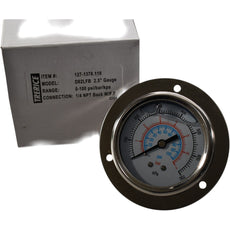 NEW Trerice D82LFB 127-1378.110 0-100 PSI 2.5'' Liquid Filled Pressure Gauge