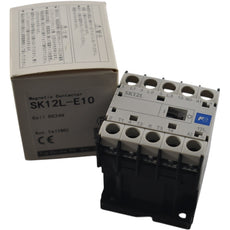 NEW Fuji SK12L-E10 12A 24VDC Contactor Coil 3NO 1NO Din Rail Mount