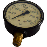 Dixon GLP550 Pressure Gauge 0-3000 PSI 2-1/2 Face 1/4 NPT LM Liquid Filled