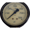 Dixon GLP550 Pressure Gauge 0-3000 PSI 2-1/2 Face 1/4 NPT LM Liquid Filled