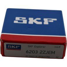 NEW SKF 6203-2ZJEM Deep Groove Ball Bearing 17mm ID 40mm OD Double Shield