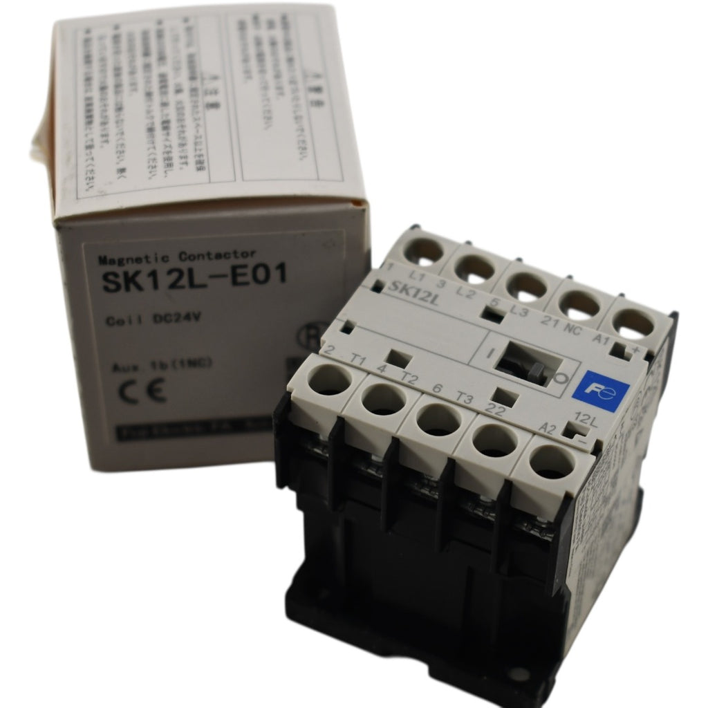 Spst Contactor NEW Fuji SK12L-E01 DC24V Contactor Coil 6A SPST-NO Aux 12A – VB ...